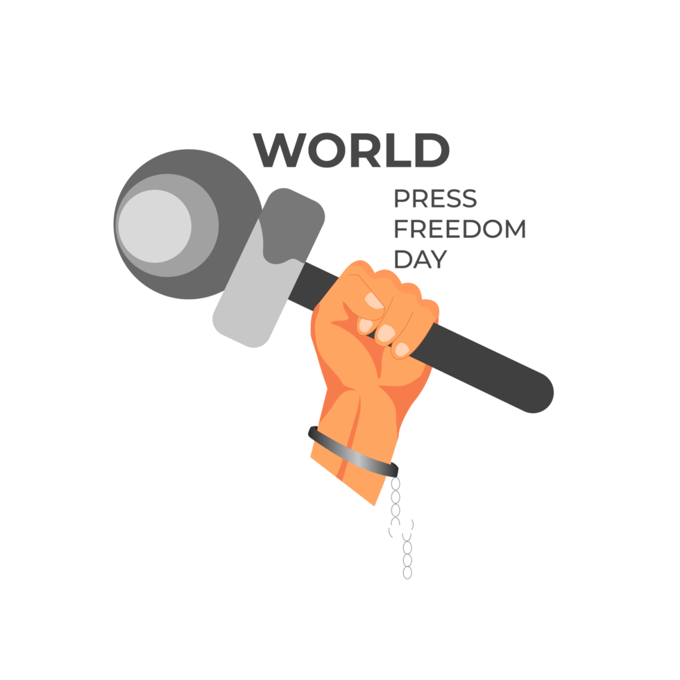 world press freedom day may 3rd  and text simple design png