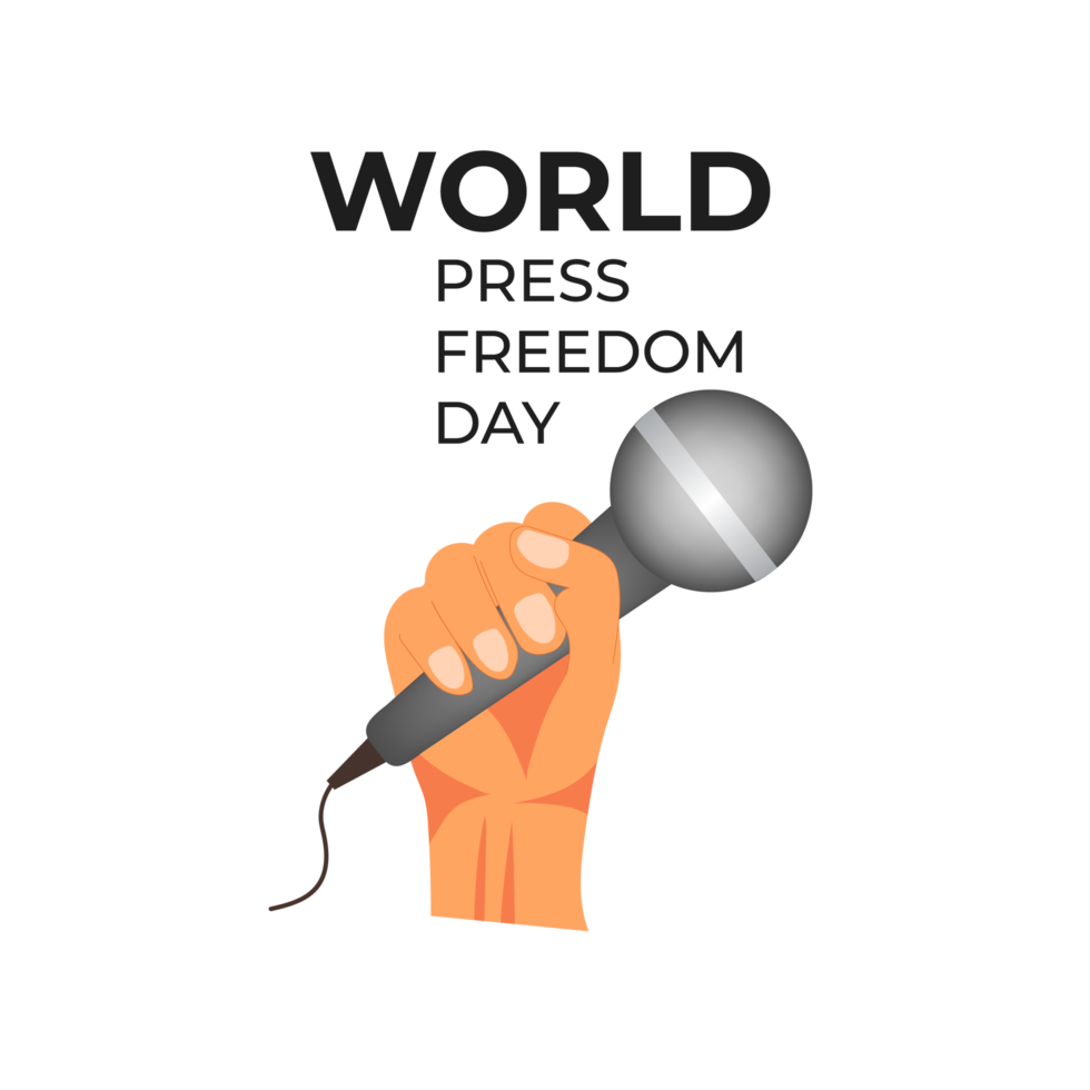 world press freedom day may 3rd  and text simple design png