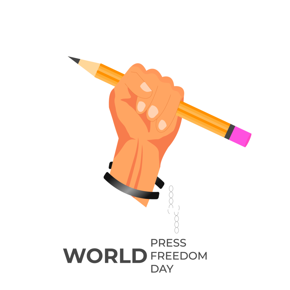 World press freedom day may 3rd  and text simple design png