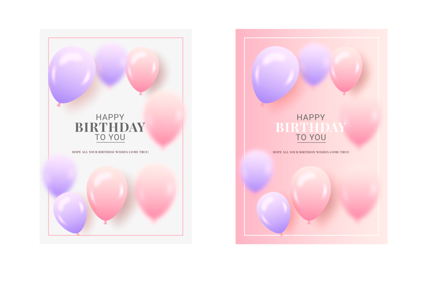 Birthday balloons background design. Happy birthday to you text with balloon and confetti decoration element for birth day celebration png