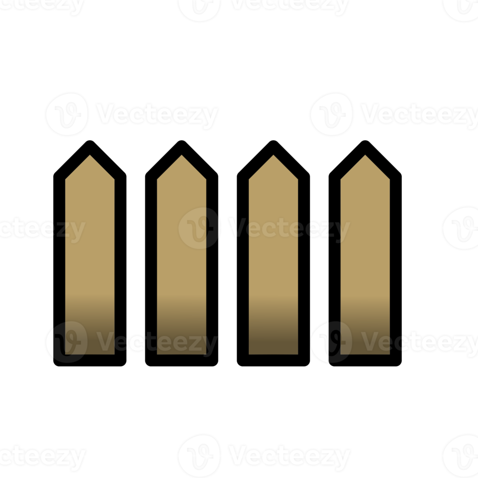 ícone de parede de cerca de madeira png