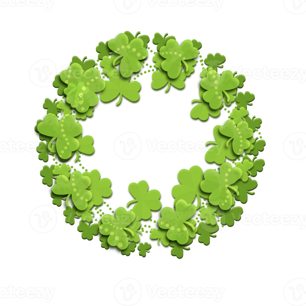 st. patrick day wreath png