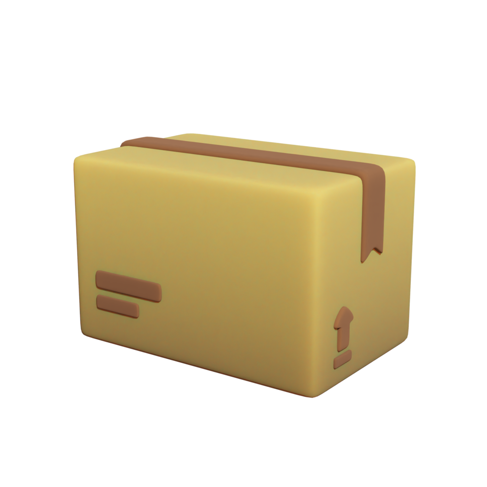 leeg karton doos geïsoleerd Aan transparant achtergrond png