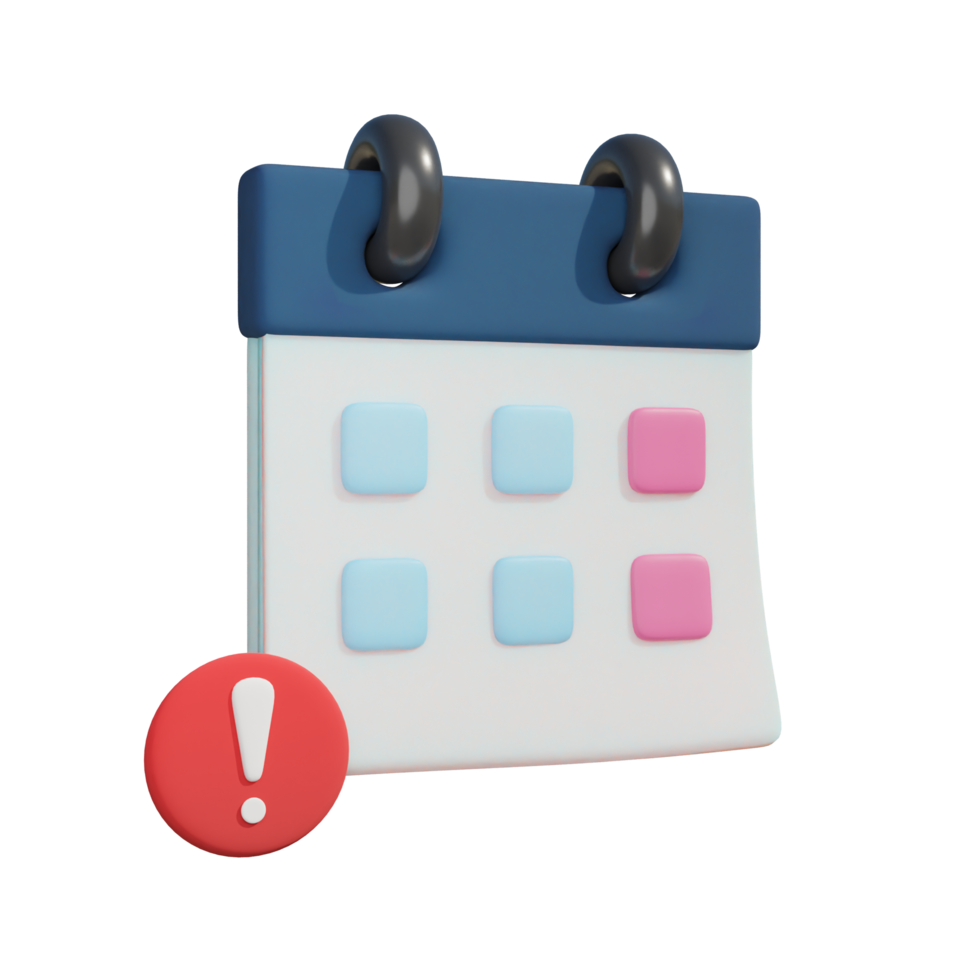 calendar isolated on transparent background png