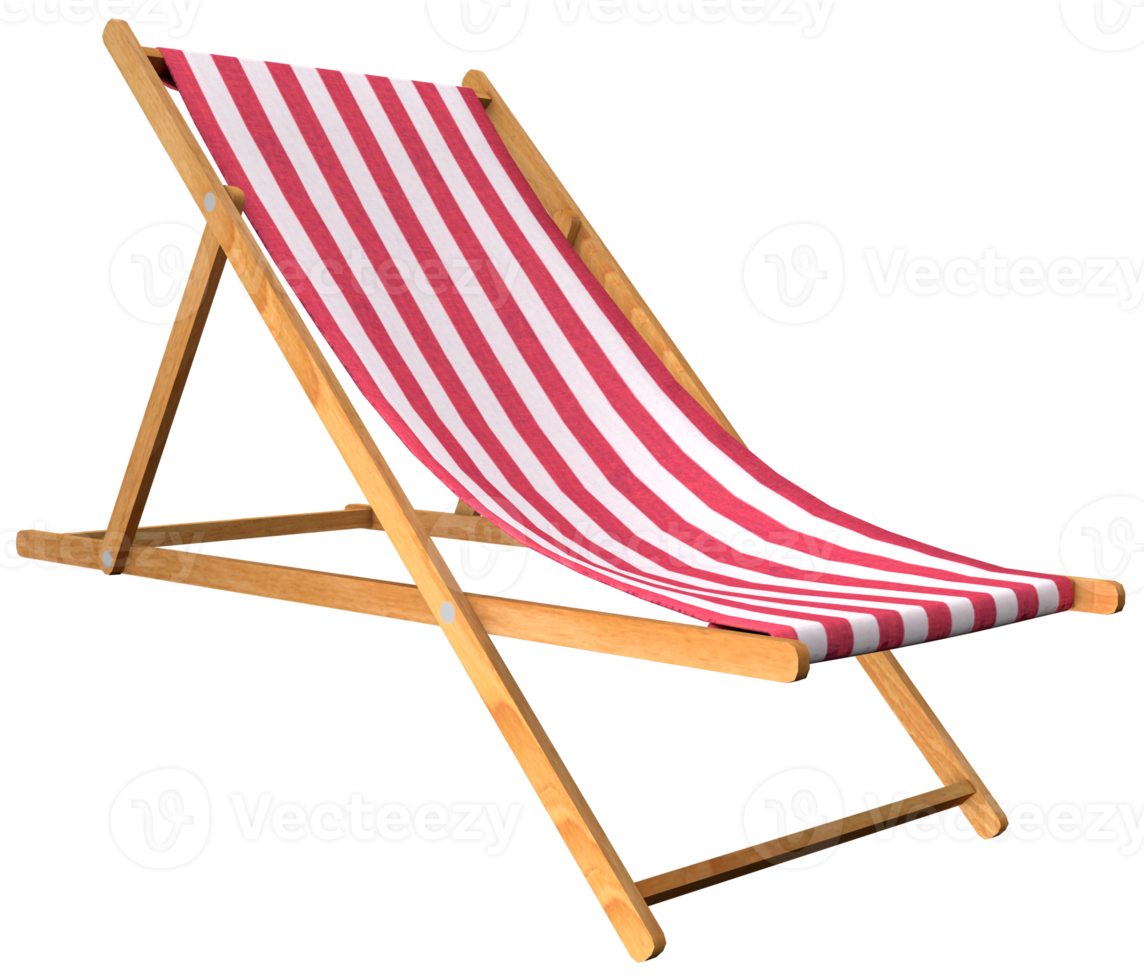 Beach chair a summer concept png