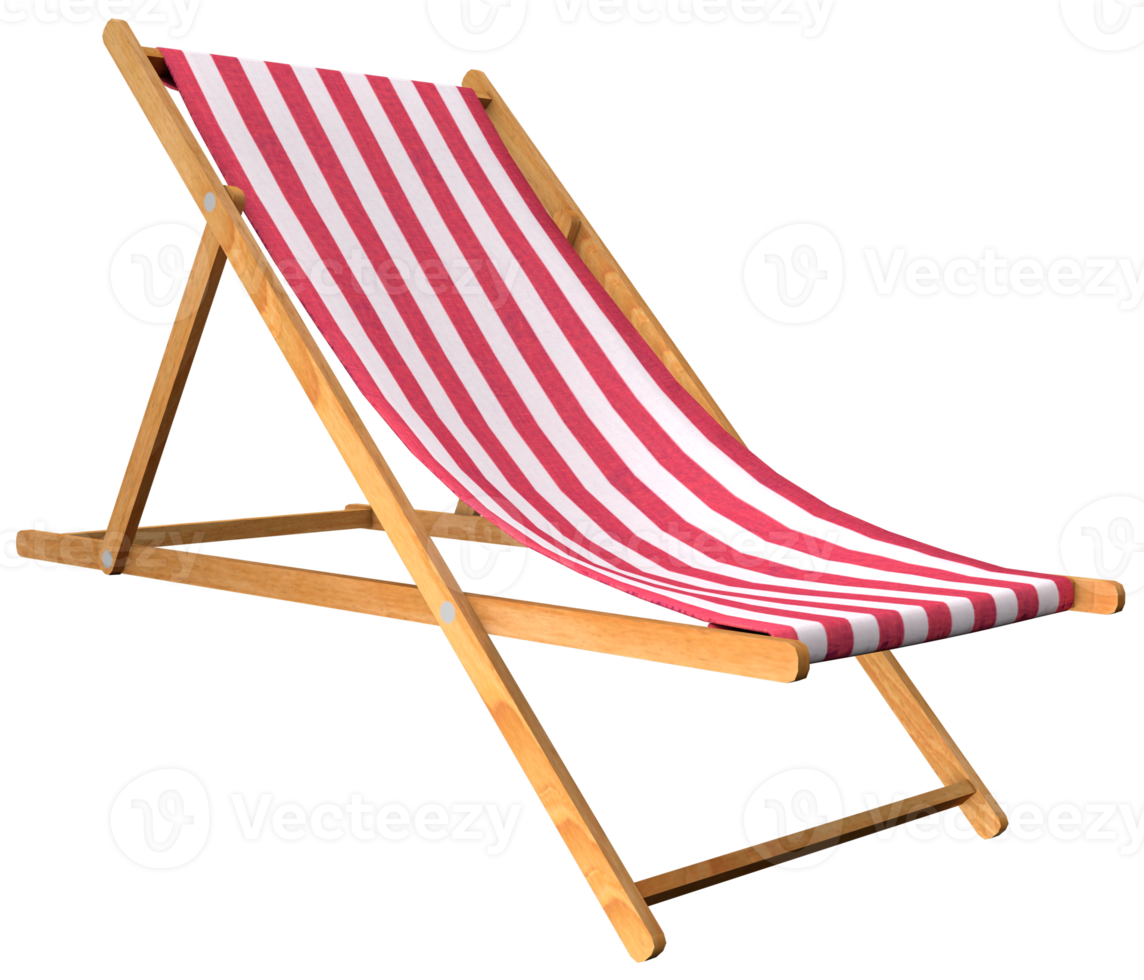 strand stoel een zomer concept png