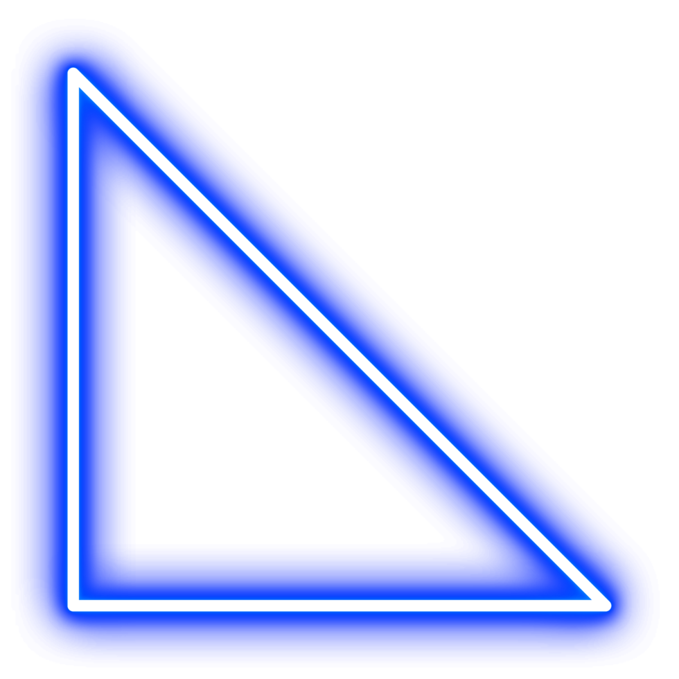 Neon leuchtende Form png