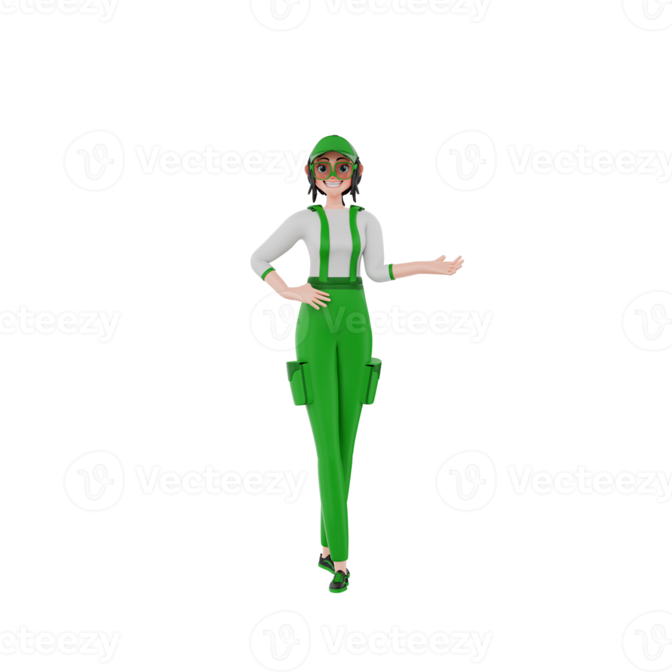 3d render Courier Illustration png