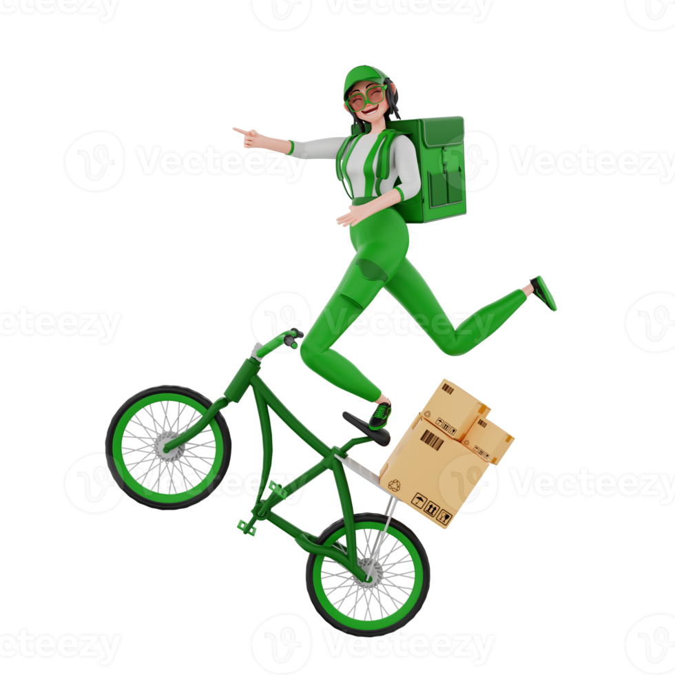 3d render Courier Illustration png