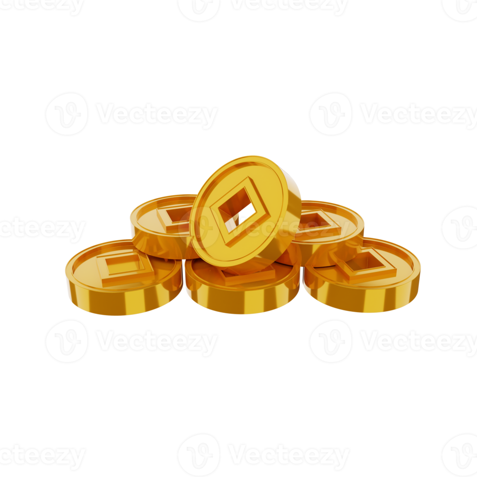 3d render icon chinese new year png