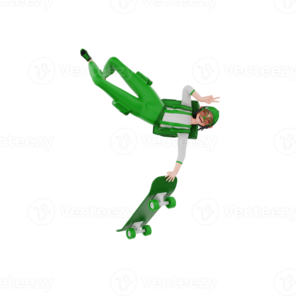 3d render Courier Illustration png