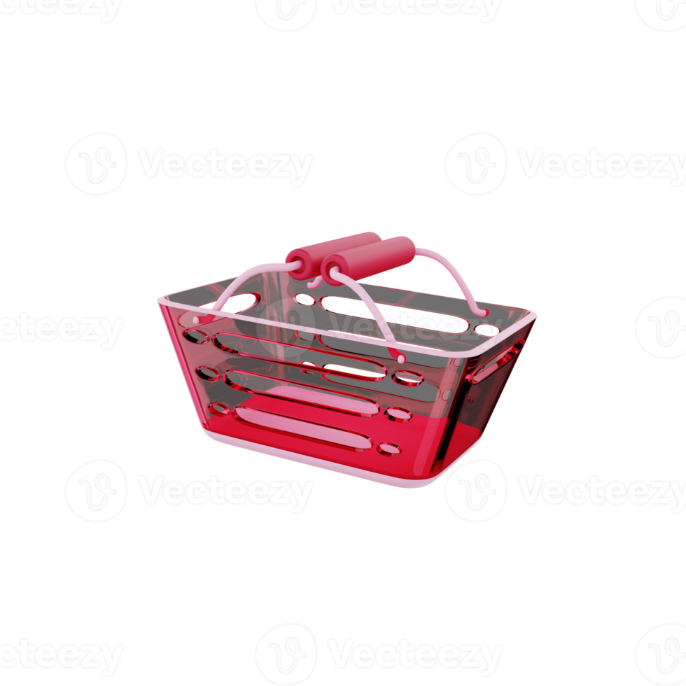 3d render icon ecommerce illustration png