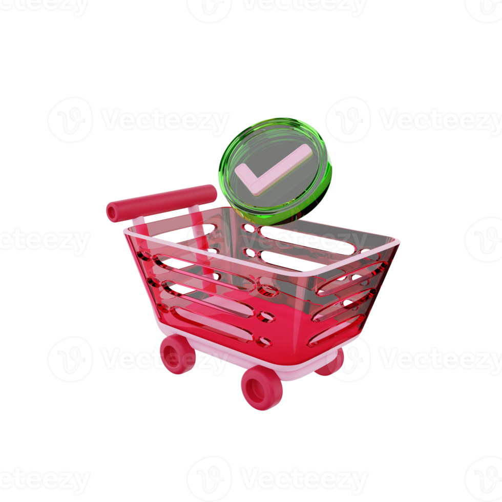 3d render icon ecommerce illustration png
