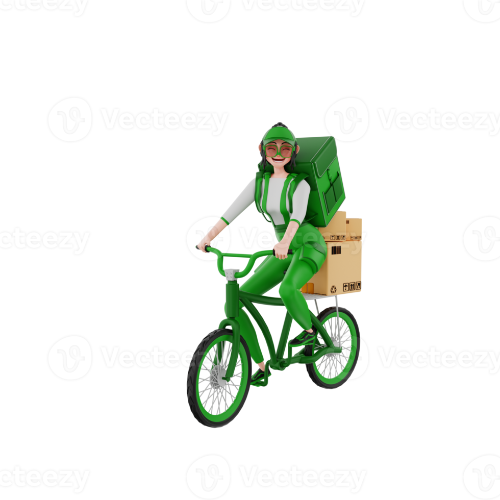 3d render Courier Illustration png