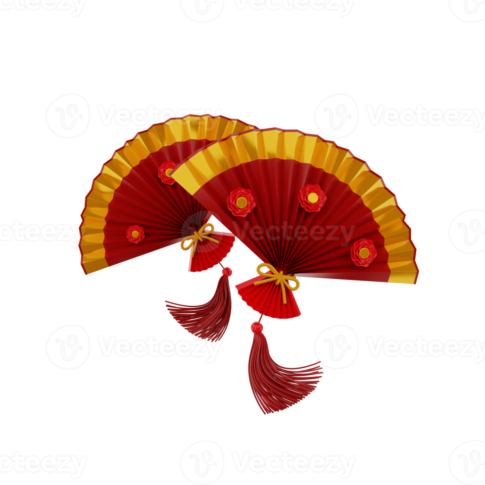 3d render icon chinese new year png