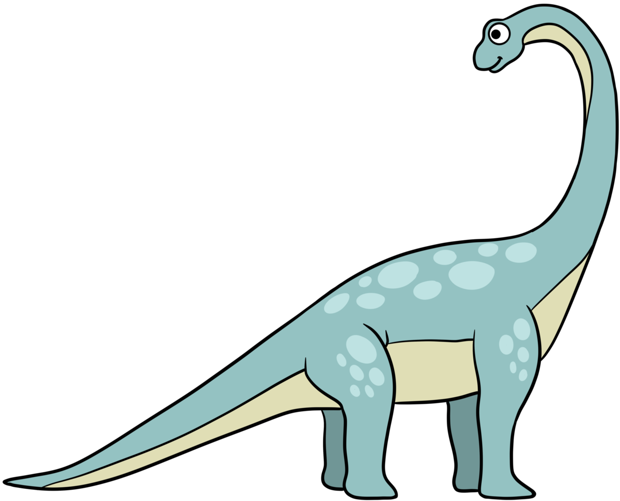 dinosaurus tekenfilm schets illustratie kleurrijk png