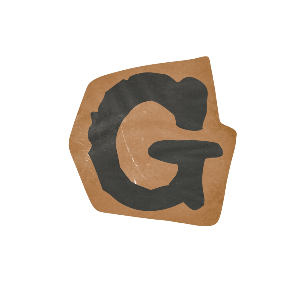 Vintage typewriter alphabet Letter G 18796703 PNG