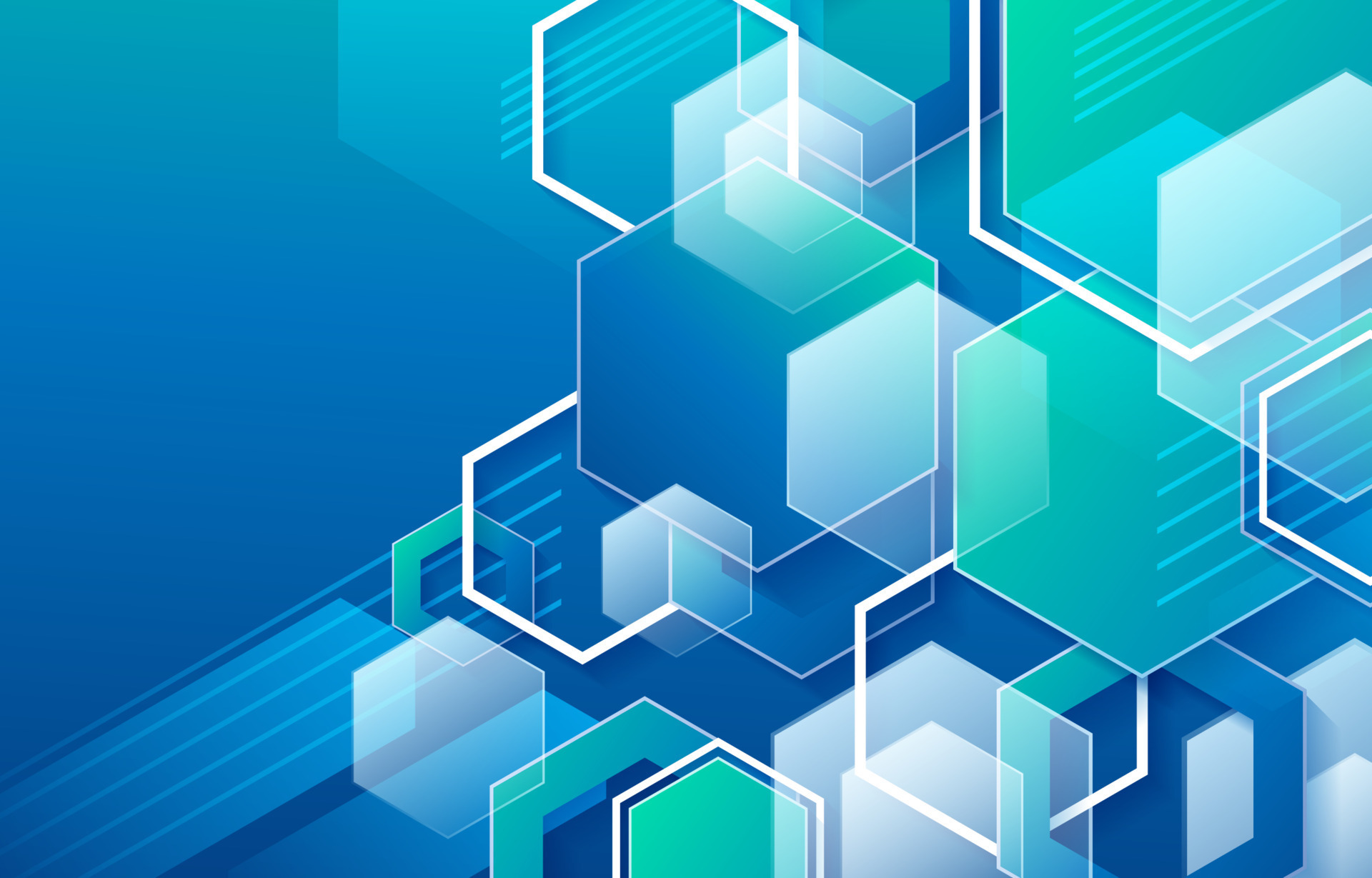 Blue Green Combo Hexagon Background 18797121 Vector Art at Vecteezy