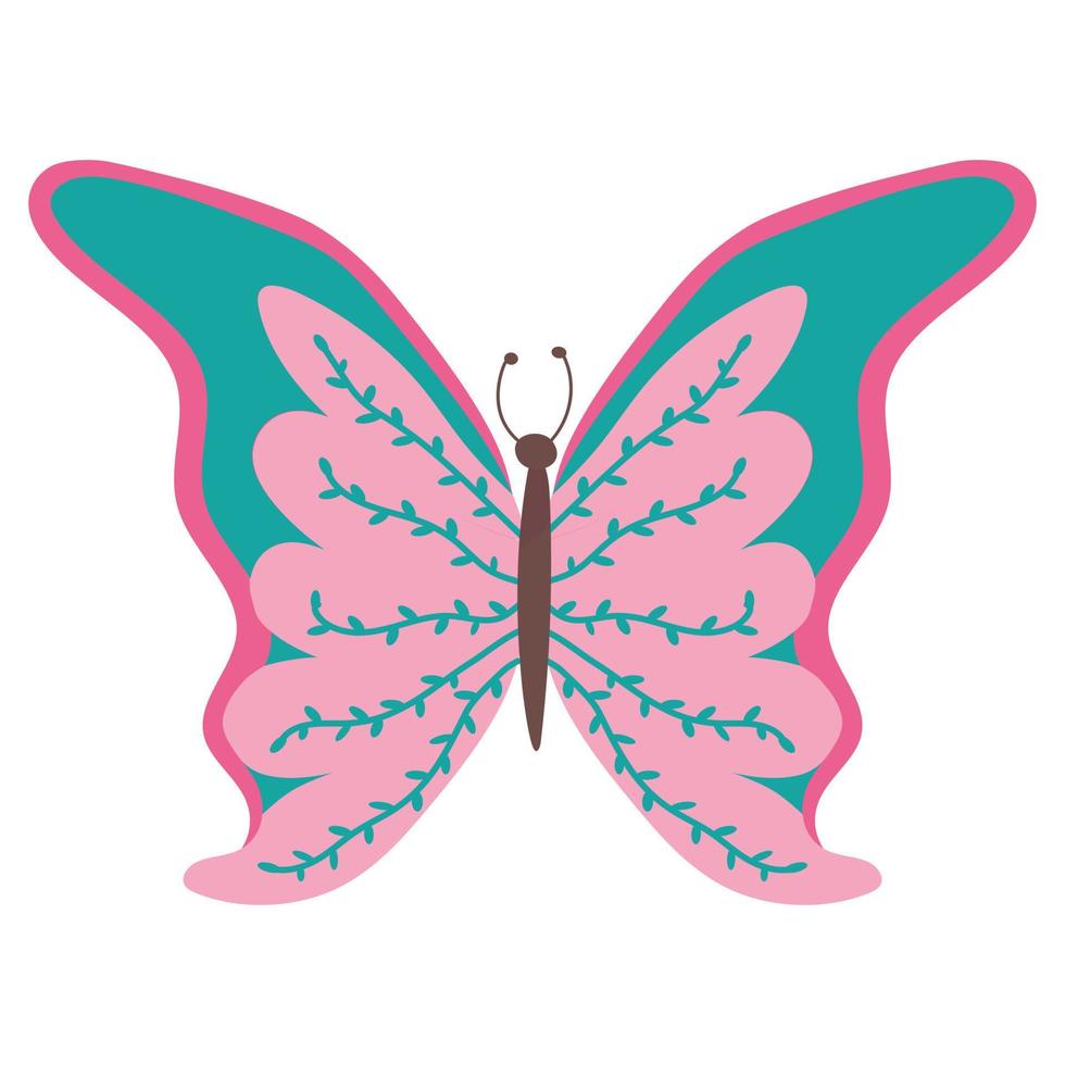 butterfly Colorful Butterfly isolated, Beautiful Butterfly illustration. Vector illustration