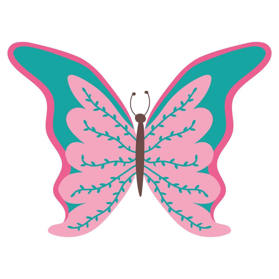 mariposa mariposa colorida aislada, hermosa ilustración de mariposa. ilustración vectorial vector