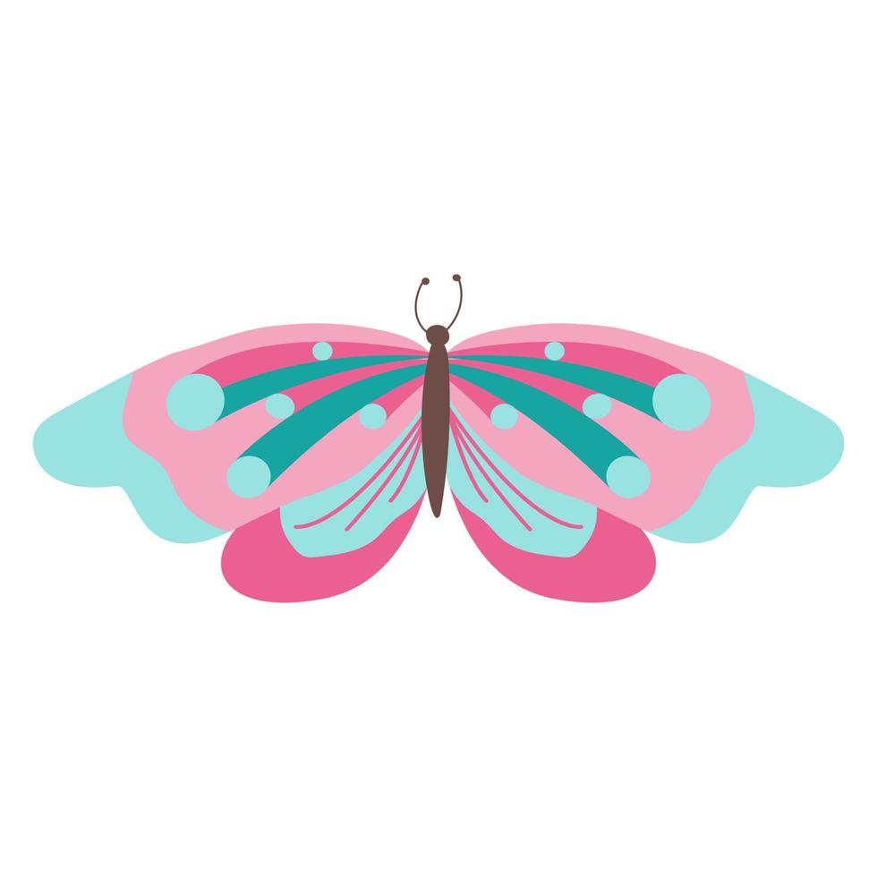 mariposa mariposa colorida aislada, hermosa ilustración de mariposa. ilustración vectorial vector