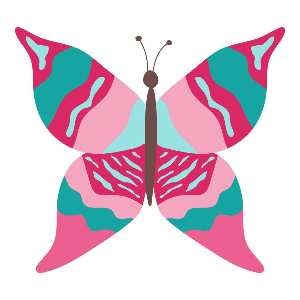 mariposa mariposa colorida aislada, hermosa ilustración de mariposa. ilustración vectorial vector