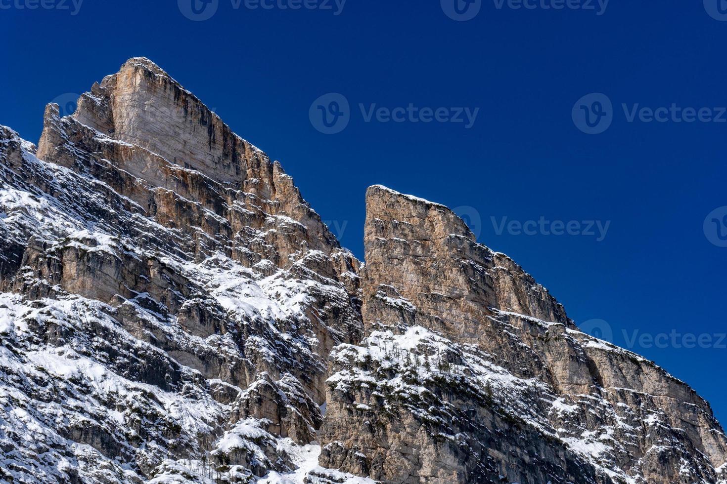 dolomites snow panorama big landscape photo