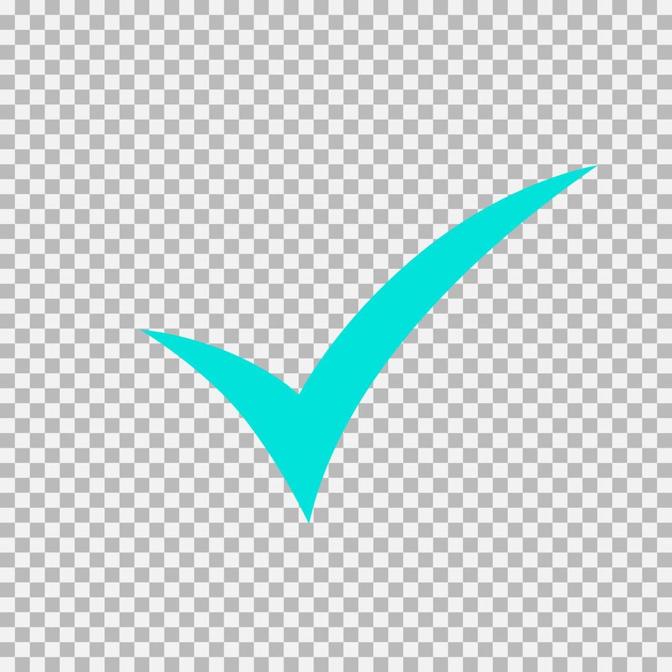 Checkmark icon, vector