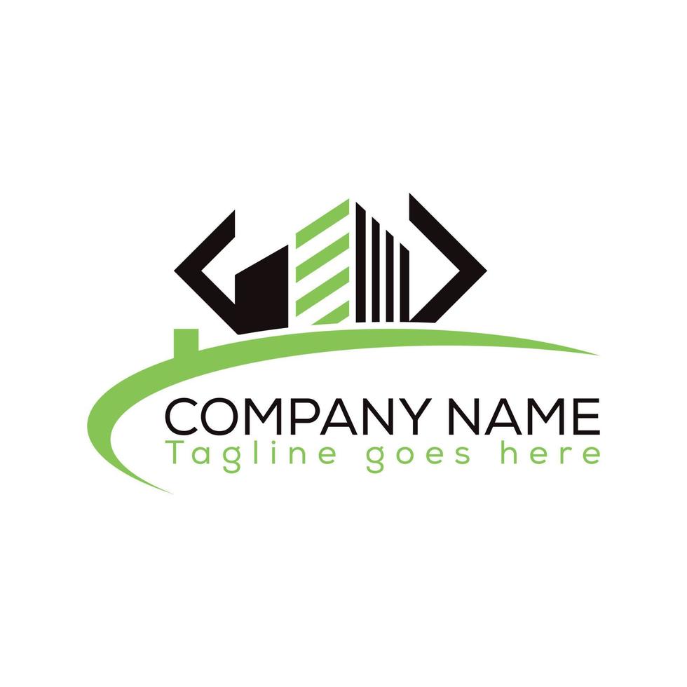 Real estate logo with vector format.