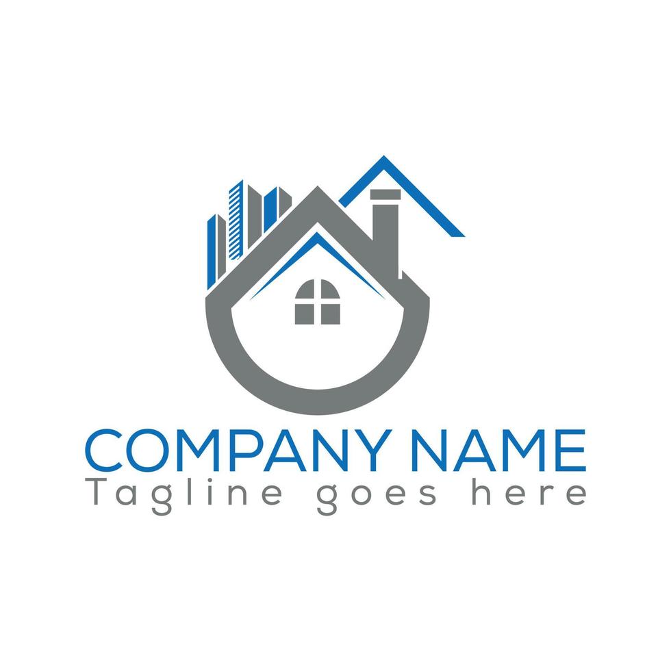 Real estate logo with vector format.