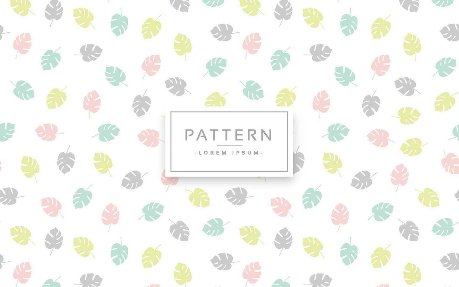 Seamless pattern with leaves vector