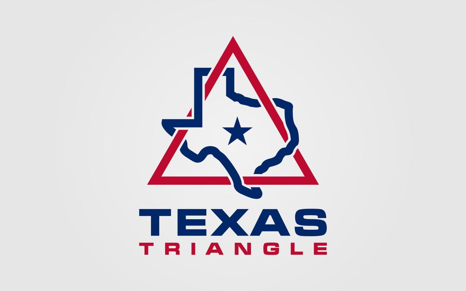 Texas triangle vector logo graphic