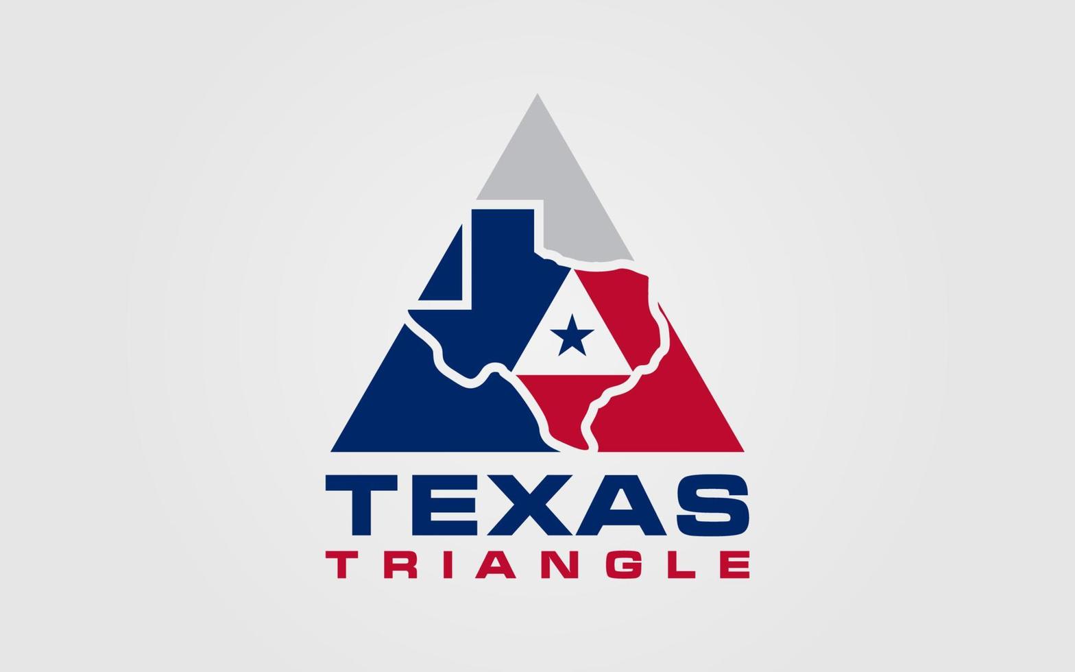 Texas triangle vector logo graphic