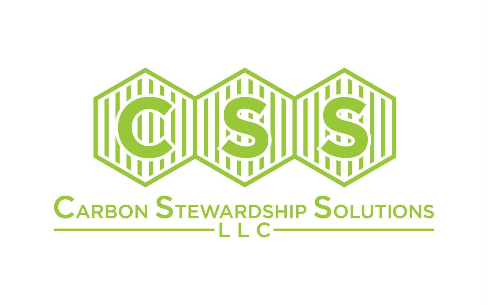 letter CSS hexagon logo design vector