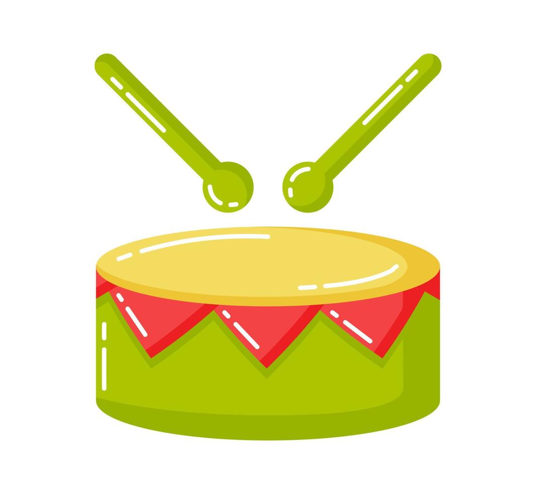 bright drum for carnival, party, holiday vector