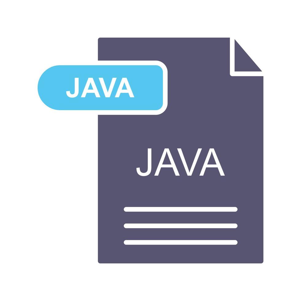 icono de vector de java