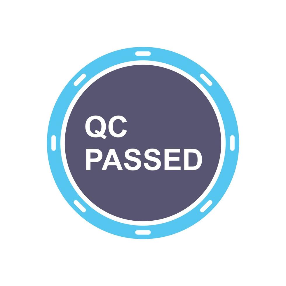 Unique QC Passed Vector Icon
