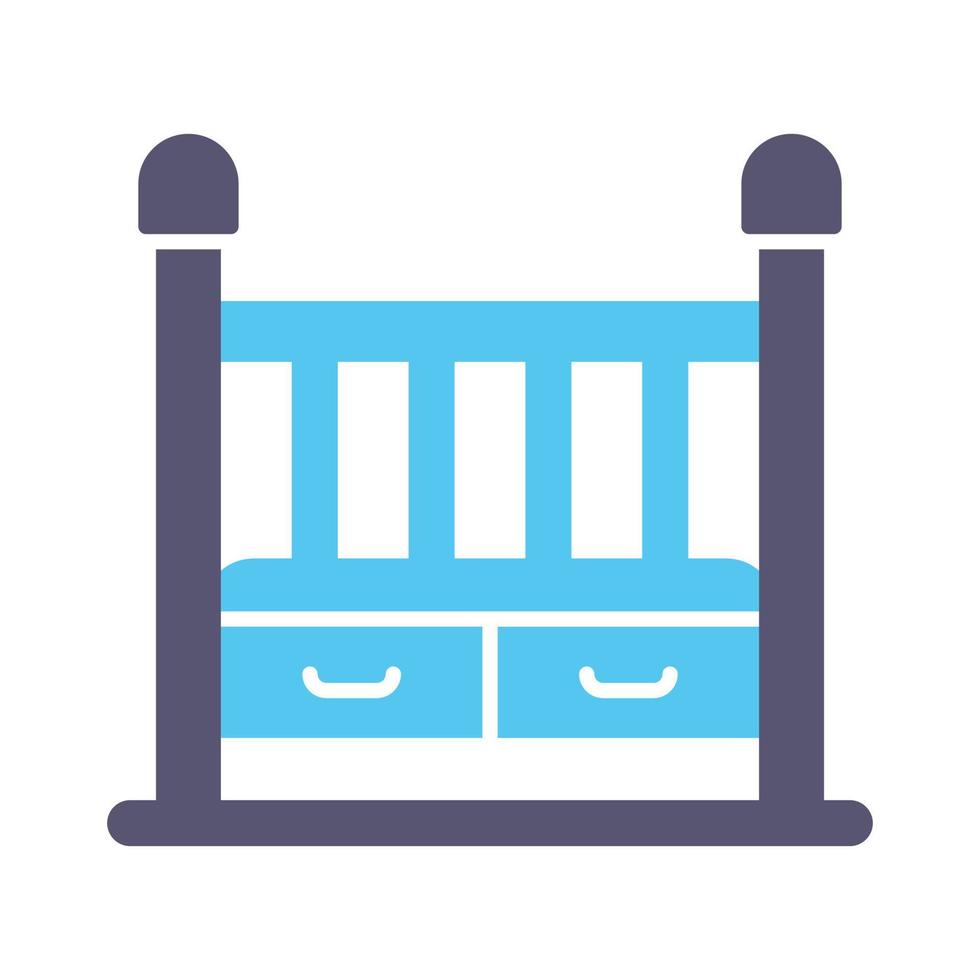 Baby Crib Vector Icon