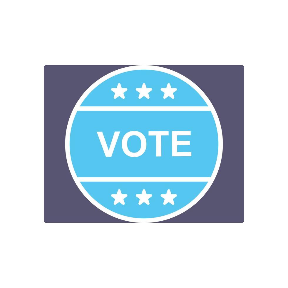 Vote Sticker Vector Icon