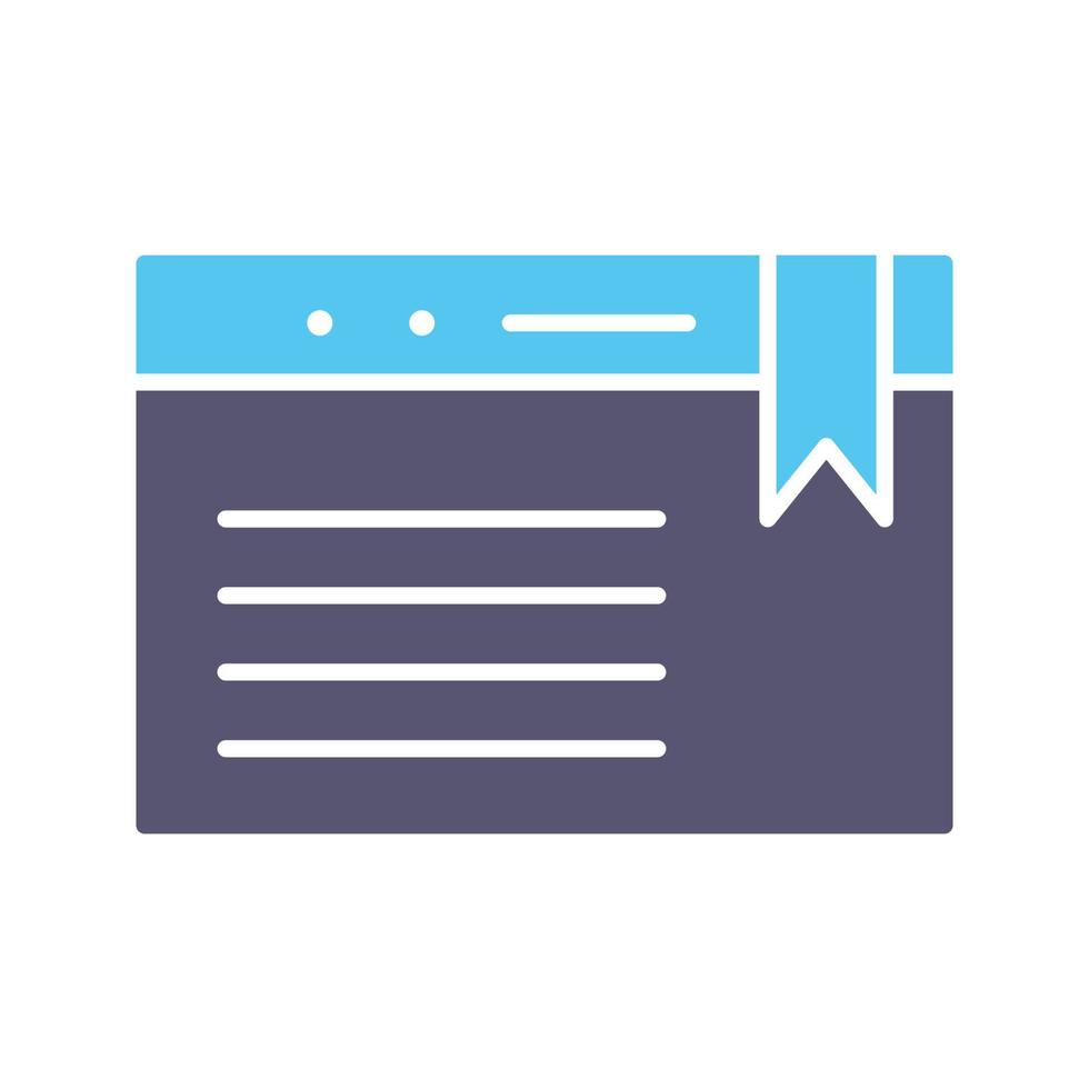 Unique Bookmarking Services Vector Icon