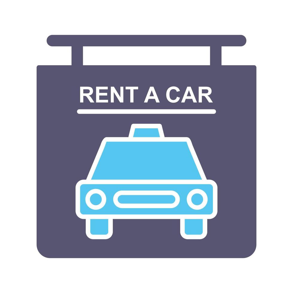 Rent a Car Vector Icon