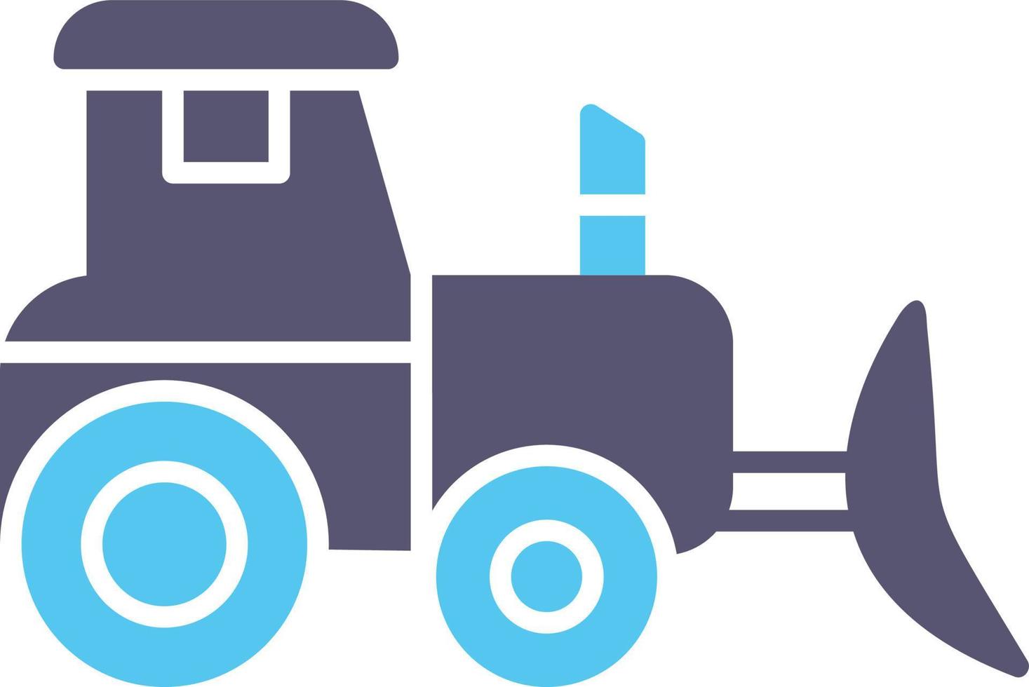 Industrial Tractor Vector Icon