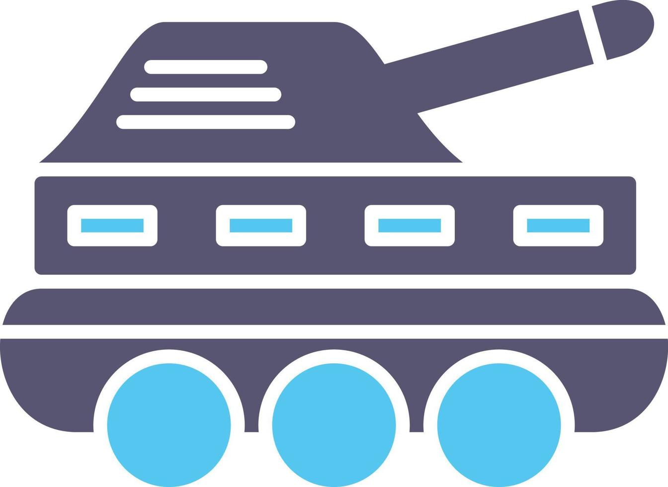 icono de vector de tanque de infantería