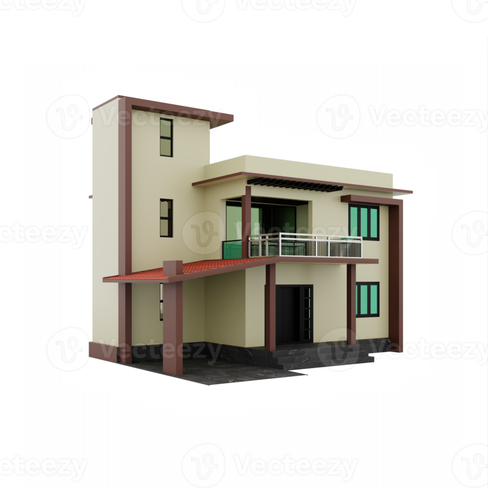 3d house isolated png
