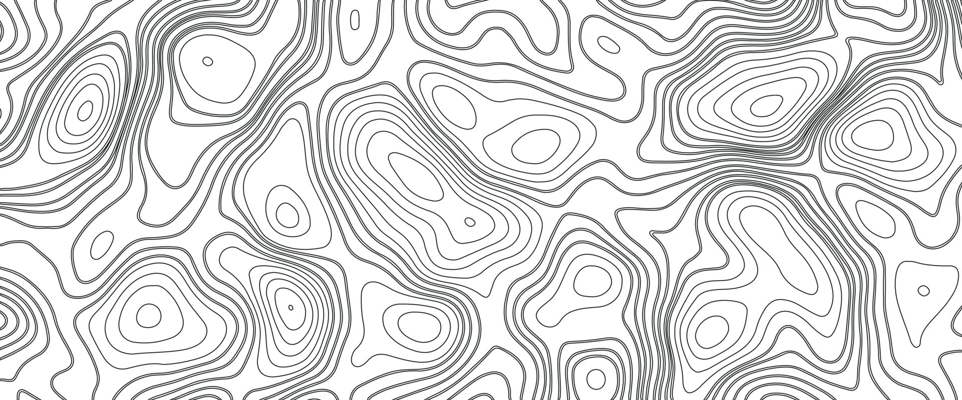 Abstract Blank Detailed Topographic Contour Map Subtle White Vector Background. Geographic