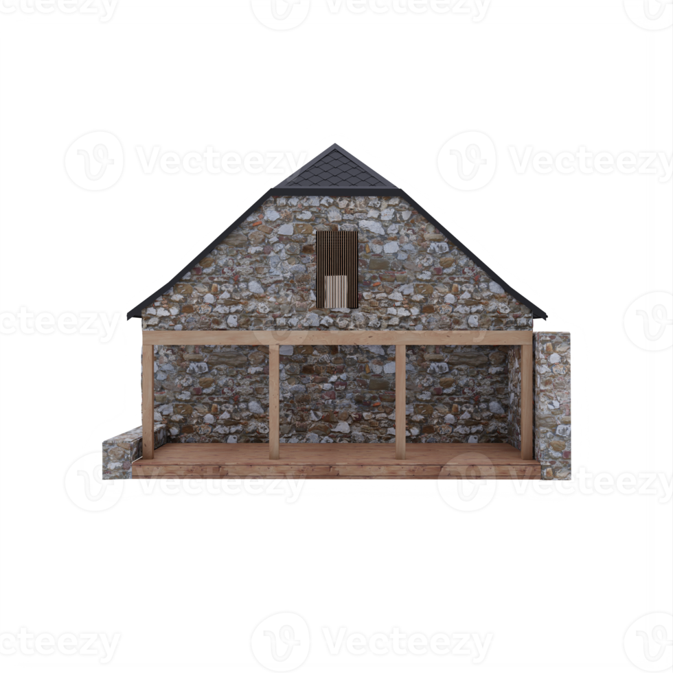 3d barn isolated png