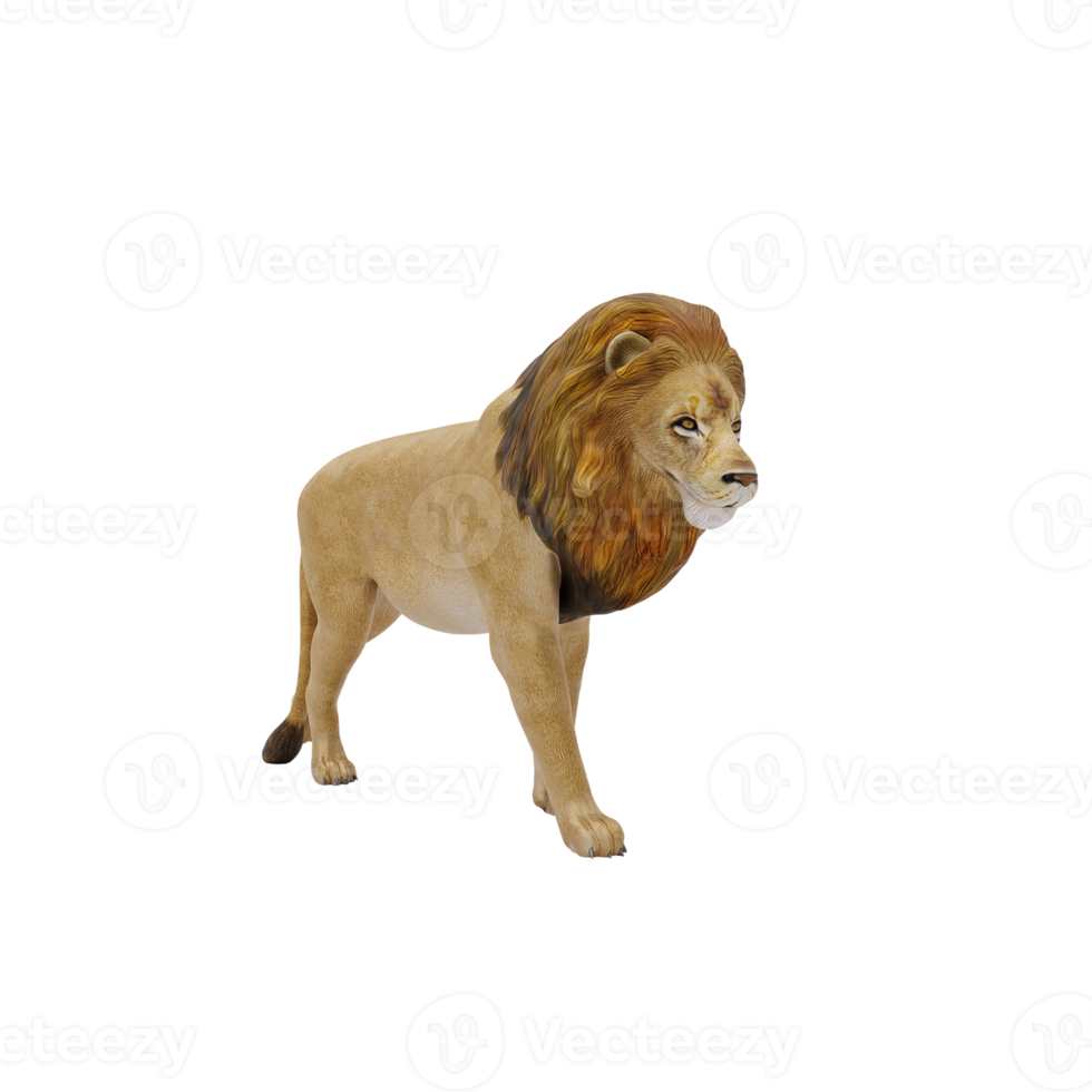 3d lion isolated png