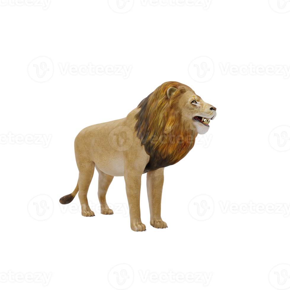 3d lion isolated png