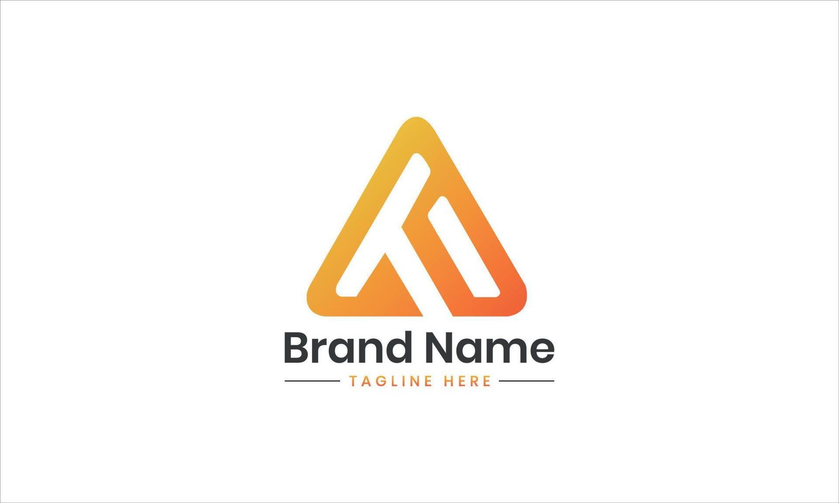 TI Alphabet letters triangle shape Initials Monogram logo IT, T and I Pro Vector