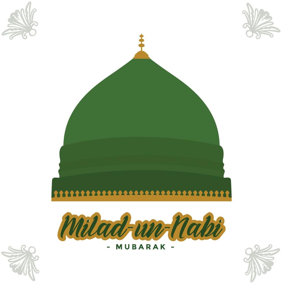 publicación de eid milad un nabi mubarak, diseño de pancartas vector